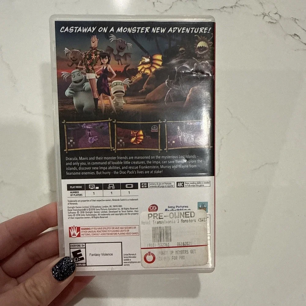 Hotel Transylvania 3: Monsters Overboard‎ Nintendo Switch Game New Series Sealed